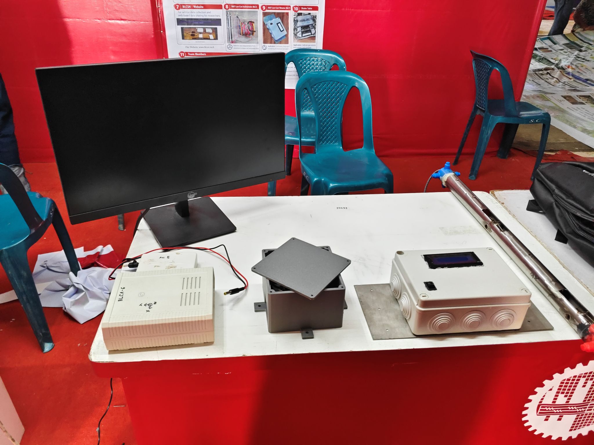 BUET Innovation Fair booth setup